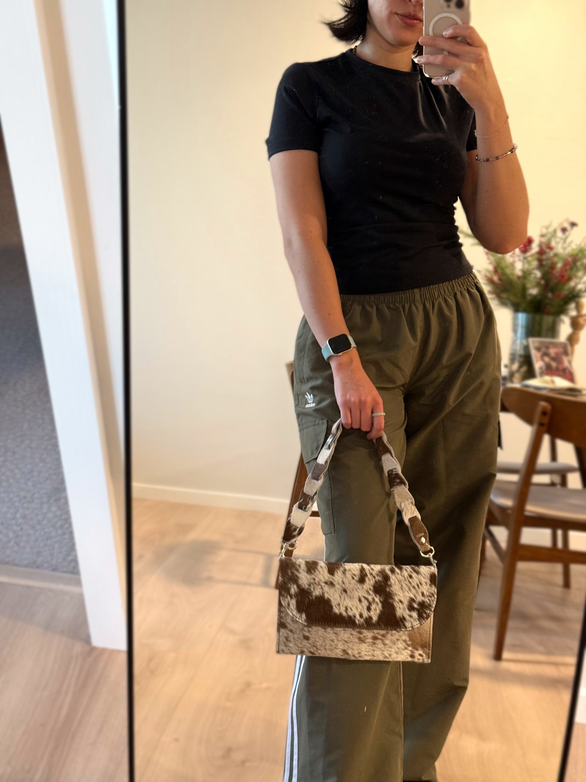 Mini Oura Bag Brown/White